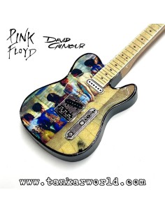David Gilmour - Pink Floyd - Fender Telecaster - Llavero guitarra de madera - 3,5 x 11 cm 2