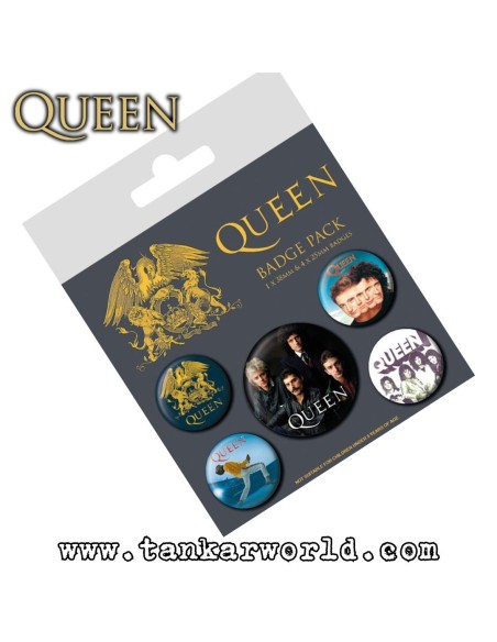 Queen - Pack de 5 chapas