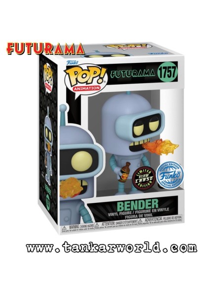 Funko Pop! - Bender - Futurama - 1757 - Special Edition - Glow Chase