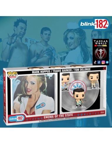 Funko Pop! - Blink 182 - Enema Of The State - Mark Hoppus - Travis Baker - Tom Delonge - Pop! Albums 36