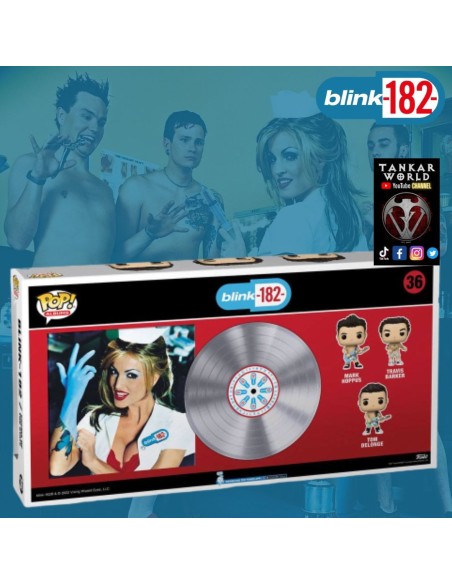 Funko Pop! - Blink 182 - Enema Of The State - Mark Hoppus - Travis Baker - Tom Delonge - Pop! Albums 36