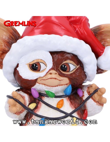 Gizmo enredado en luces navideñas - Gremlins - Figura resina - 13 cm