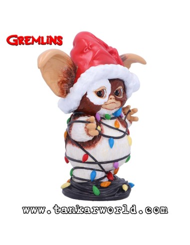 Gizmo enredado en luces navideñas - Gremlins - Figura resina - 13 cm