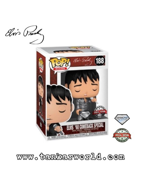 Funko Pop! - Elvis Presley -  68 Come back Special - 188 - Special Edition - Diamond Collection