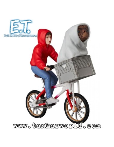 E.T. El Extraterrestre - Minifigura UDF Serie E.T. & Elliot with Bicycle - 9 cm