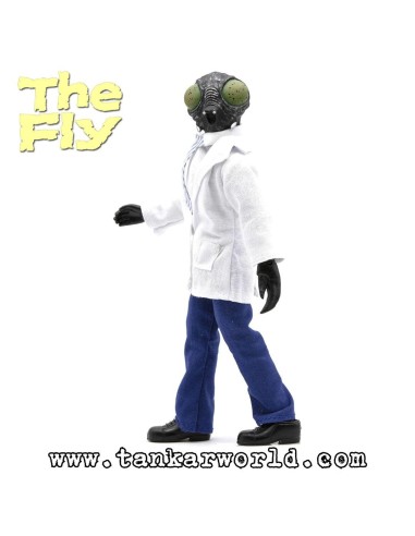 La Mosca - The Fly 1958 - Figura articulada con ropa de tela y accesorios - 20 cm