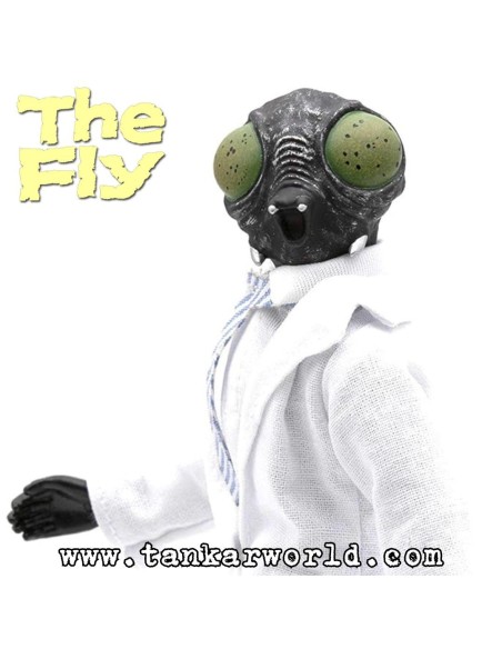 La Mosca - The Fly 1958 - Figura articulada con ropa de tela y accesorios - 20 cm