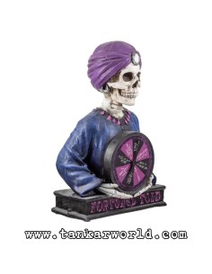 Calavera Bruja con Ruleta de la Fortuna - Figura de resina 2