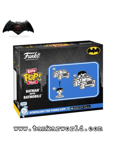 Bitty Pop! Rides - Armored Batman with Batmobile - Batman Vs Superman: Dawn Of Justice - DC Comics - 88