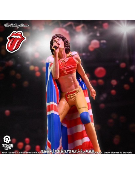 The Rolling Stones Estatua Rock Iconz Mick Jagger (Tattoo You Tour 1981) 22 cm Jagger (Tattoo You Tour 1981) 22 cm