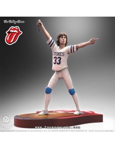 Rolling Stones Estatua Rock Iconz Mick Jagger US Tour 1981 (White Jersey) 22 cm