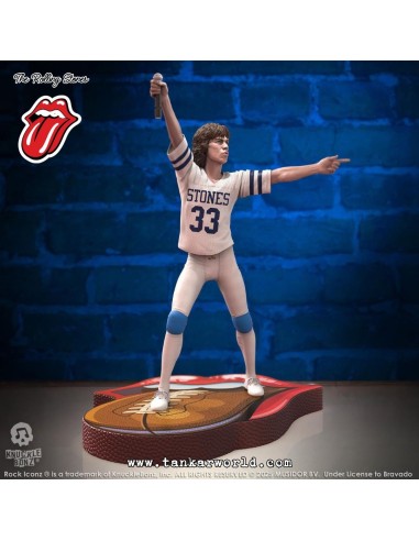 Rolling Stones Estatua Rock Iconz Mick Jagger US Tour 1981 (White Jersey) 22 cm