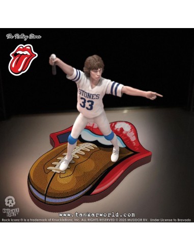 Rolling Stones Estatua Rock Iconz Mick Jagger US Tour 1981 (White Jersey) 22 cm
