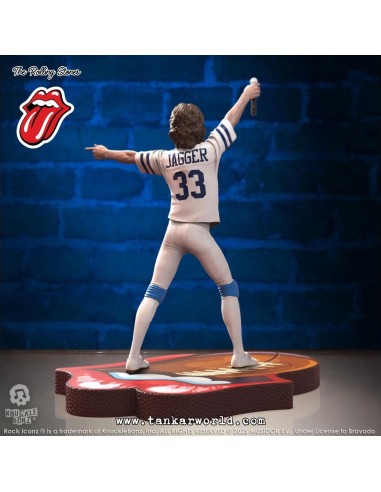 Rolling Stones Estatua Rock Iconz Mick Jagger US Tour 1981 (White Jersey) 22 cm