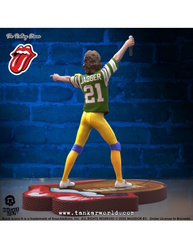 Rolling Stones Estatua Rock Iconz Mick Jagger US Tour 1981 (Green Jersey) 22 cm