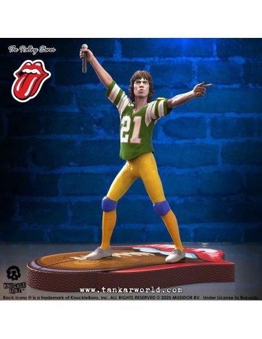 Rolling Stones Estatua Rock Iconz Mick Jagger US Tour 1981 (Green Jersey) 22 cm