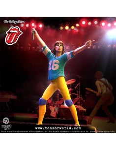 Rolling Stones Estatua Rock Iconz Mick Jagger US Tour 1981 (Blue Jersey) 22 cm