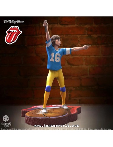 Rolling Stones Estatua Rock Iconz Mick Jagger US Tour 1981 (Blue Jersey) 22 cm