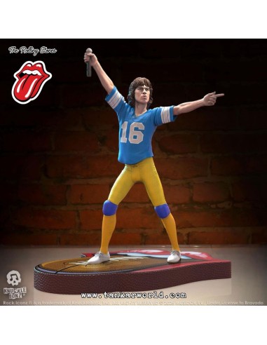 Rolling Stones Estatua Rock Iconz Mick Jagger US Tour 1981 (Blue Jersey) 22 cm