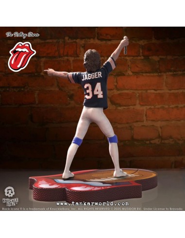 Rolling Stones Estatua Rock Iconz Mick Jagger US Tour 1981 (Black Jersey) 22 cm