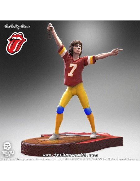 Rolling Stones Estatua Rock Iconz Mick Jagger US Tour 1981 (Burgundy Jersey) 22 cm