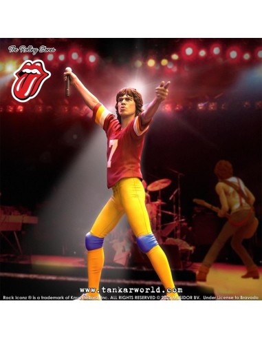 Rolling Stones Estatua Rock Iconz Mick Jagger US Tour 1981 (Burgundy Jersey) 22 cm