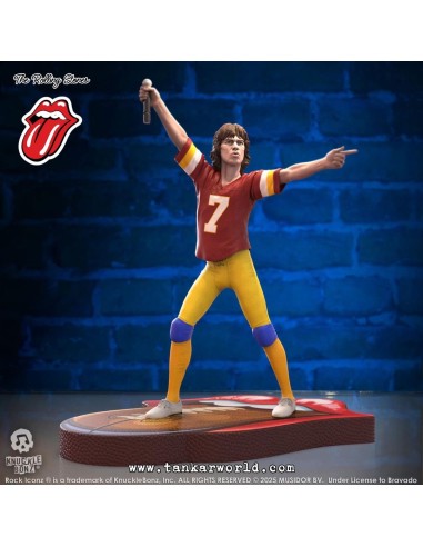 Rolling Stones Estatua Rock Iconz Mick Jagger US Tour 1981 (Burgundy Jersey) 22 cm