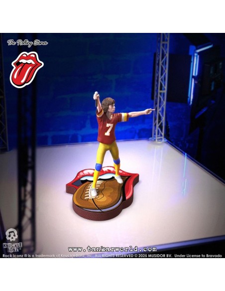 Rolling Stones Estatua Rock Iconz Mick Jagger US Tour 1981 (Burgundy Jersey) 22 cm