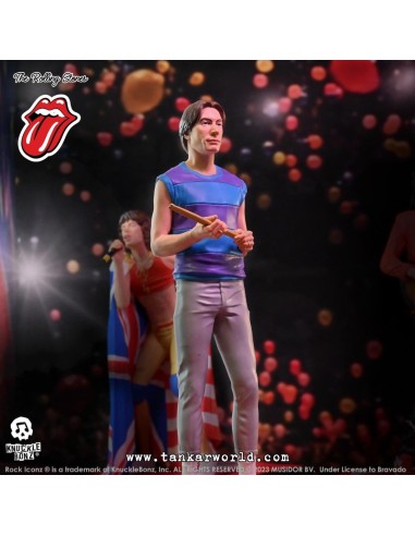 The Rolling Stones Estatua Rock Iconz Charlie Watts (Tattoo You Tour 1981) 22 cm
