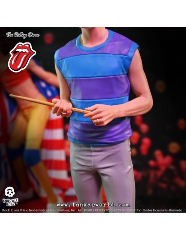 The Rolling Stones Estatua Rock Iconz Charlie Watts (Tattoo You Tour 1981) 22 cm