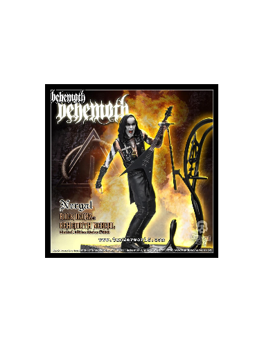 Behemoth Estatua Rock Iconz Nergal 22 cm