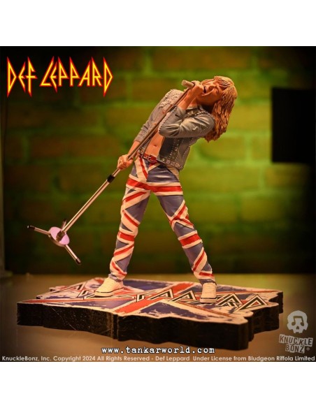 Def Leppard Estatua Rock Iconz Joe Elliott 24 cm