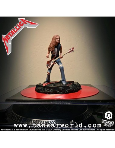 Metallica Cliff Burton II Estatua Rock Iconz Knucklebonz 22 cm