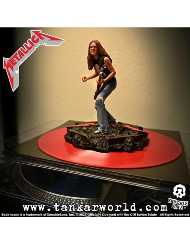 Metallica Cliff Burton II Estatua Rock Iconz Knucklebonz 22 cm