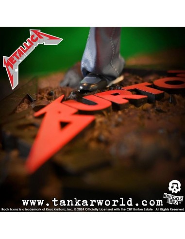 Metallica Cliff Burton II Estatua Rock Iconz Knucklebonz 22 cm