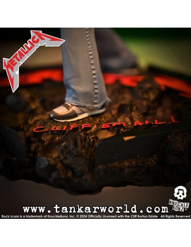 Metallica Cliff Burton II Estatua Rock Iconz Knucklebonz 22 cm
