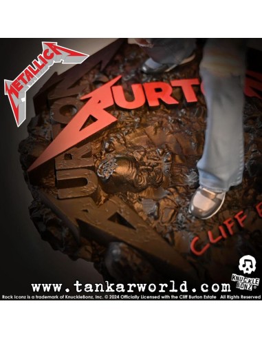 Metallica Cliff Burton II Estatua Rock Iconz Knucklebonz 22 cm