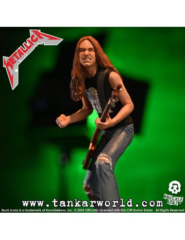Metallica Cliff Burton II Estatua Rock Iconz Knucklebonz 22 cm