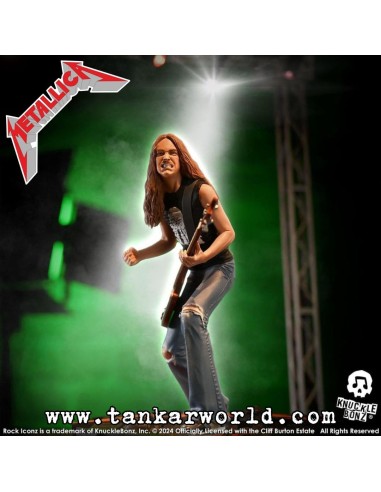 Metallica Cliff Burton II Estatua Rock Iconz Knucklebonz 22 cm