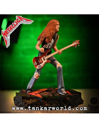 Metallica Cliff Burton II Estatua Rock Iconz Knucklebonz 22 cm