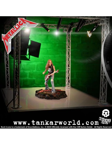 Metallica Cliff Burton II Estatua Rock Iconz Knucklebonz 22 cm