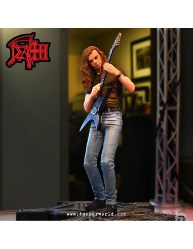 Death Chuck Schuldiner Estatua Rock Iconz 22 cm