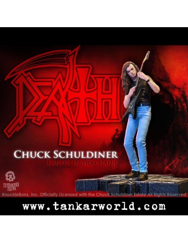 Death Chuck Schuldiner Estatua Rock Iconz 22 cm