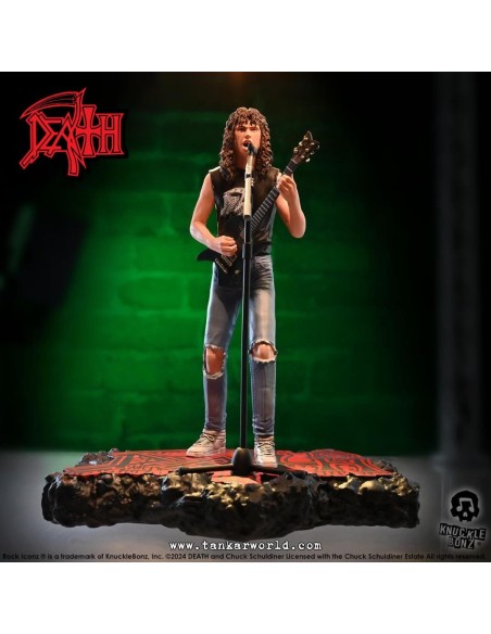 Death Chuck Schuldiner II Estatua Rock Iconz 22 cm