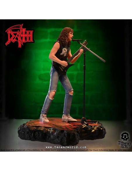 Death Chuck Schuldiner II Estatua Rock Iconz 22 cm