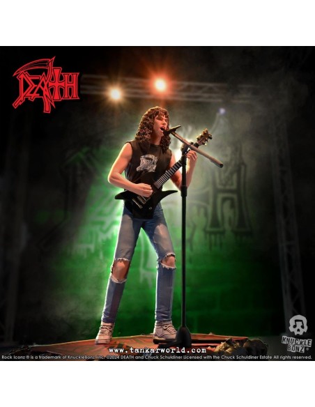 Death Chuck Schuldiner II Estatua Rock Iconz 22 cm