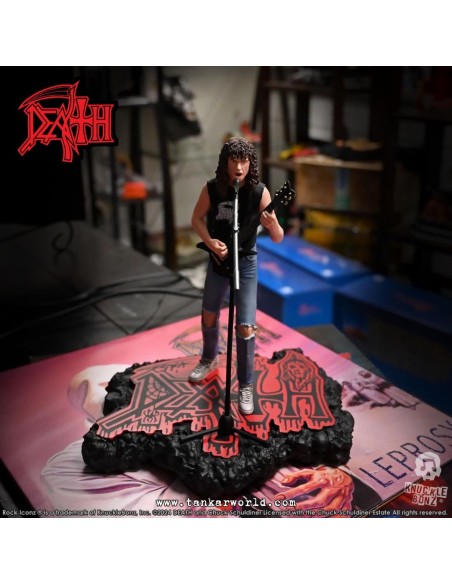 Death Chuck Schuldiner II Estatua Rock Iconz 22 cm