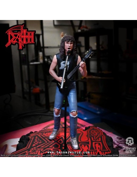 Death Chuck Schuldiner II Estatua Rock Iconz 22 cm