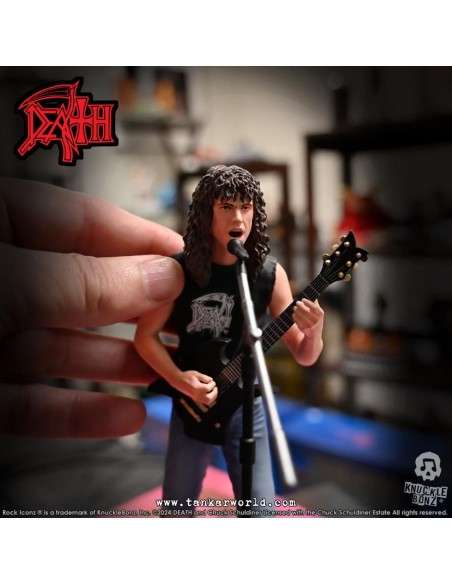 Death Chuck Schuldiner II Estatua Rock Iconz 22 cm