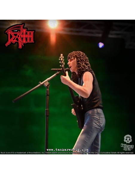 Death Chuck Schuldiner II Estatua Rock Iconz 22 cm